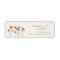 Colourful Wildflower | Beige Return Address Label