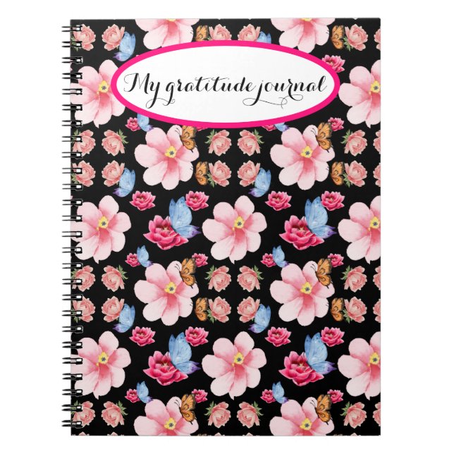 Colourful Wildflower Design Notebook (Front)