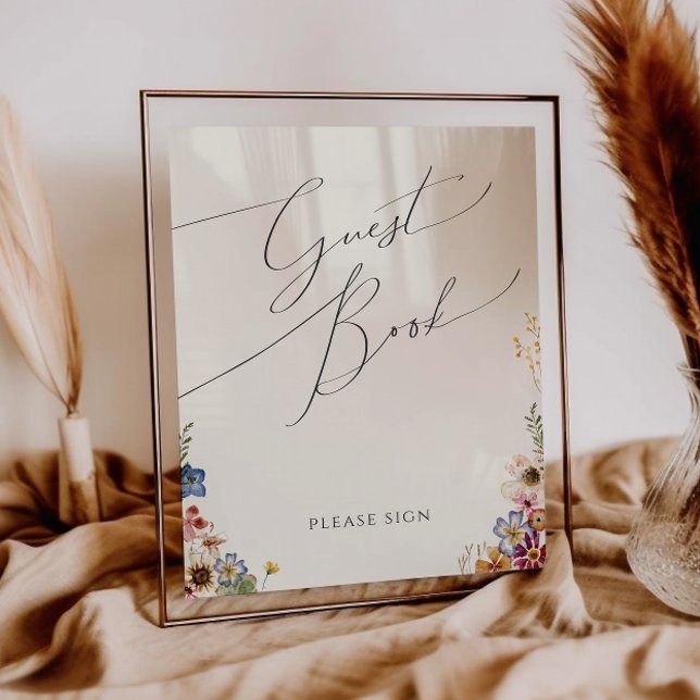 Colourful Wildflower Garden | Beige Guest Book Sig (Creator Uploaded)