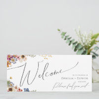 Colourful Wildflower | Garden Seating Chart Header