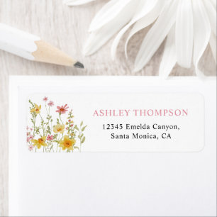 Colourful Wildflower Graduation Party Address