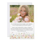 Colourful Wildflower Graduation Photo Announcement