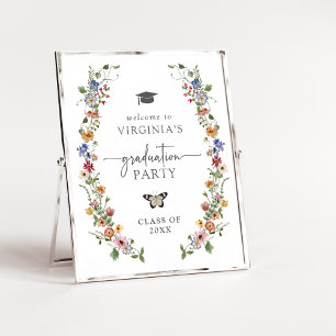 Colourful Wildflower Graduation Poster