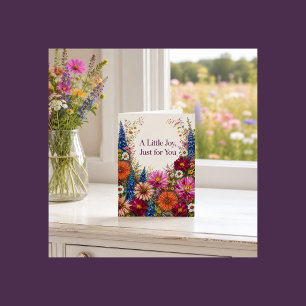 Colourful Wildflower Greeting Card Any Occasion