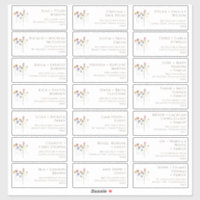 Colourful Wildflower | Guest Address Labels