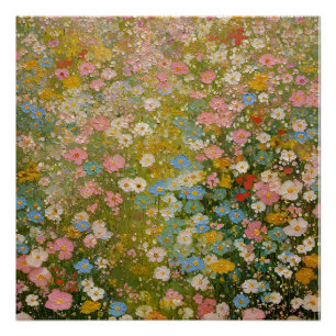 Colourful Wildflower Meadow 2 Poster
