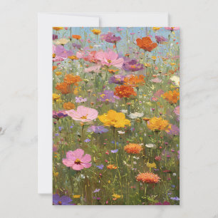 Colourful Wildflower Meadows 3 Invitation