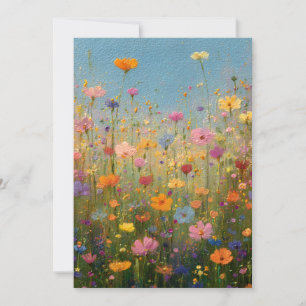 Colourful Wildflower Meadows 3 Invitation