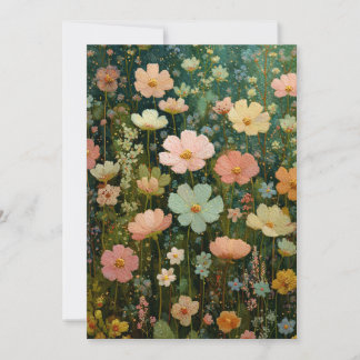 Colourful Wildflower Meadows 3 Invitation