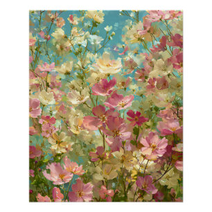 Colourful Wildflower Meadows 3 Poster