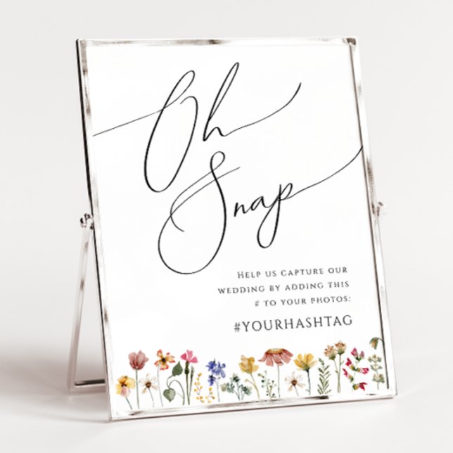 Colourful Wildflower | Oh Snap Hashtag Poster (Creator Uploaded)