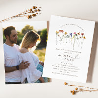 Colourful Wildflower On The Way Couples Photo