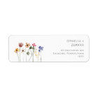 Colourful Wildflower | Return Address Label