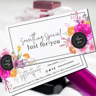 Colourful Wildflower Spring Gift Certificate