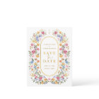 Colourful Wildflower Spring Meadow Save the Date