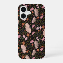 Colourful Wildflower Summer Floral Black
