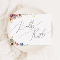 Colourful Wildflower | Wedding RSVP
