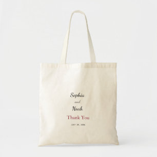 Colourful Wildflower Wedding Thank You Tote Bag