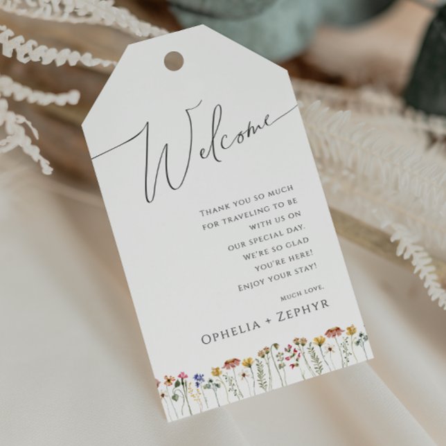 Colourful Wildflower | Wedding Welcome Gift Tags (Creator Uploaded)