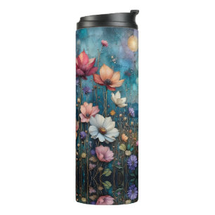 Colourful Wildflowers at Waters Edge Thermal Tumbler