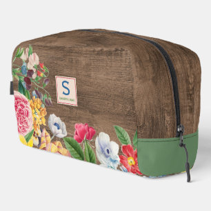 Colourful Wildflowers Floral Bouquet Art Pattern Dopp Kit