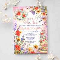 Colourful Wildflowers Floral Par Tea Bridal Shower
