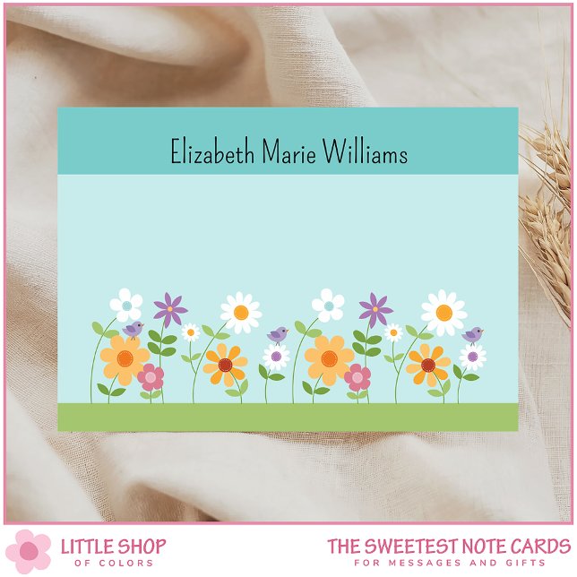 Colourful Wildflowers Personalised Card (Creator Uploaded)