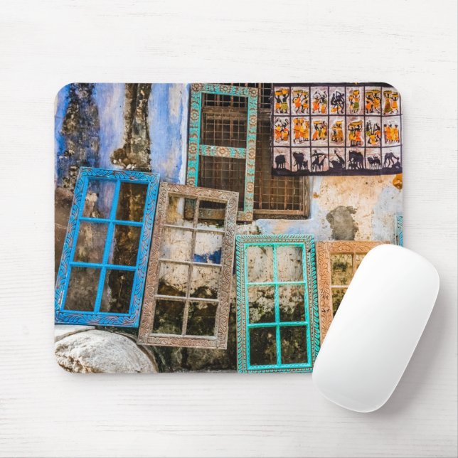 Colourful window frames mouse pad (With Mouse)