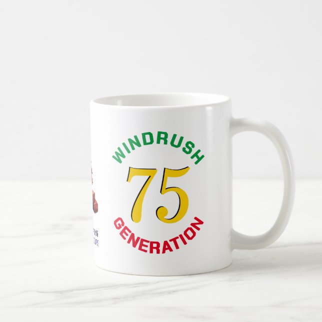 Colourful WINDRUSH GENERATION 75th Anniversary Coffee Mug (Right)