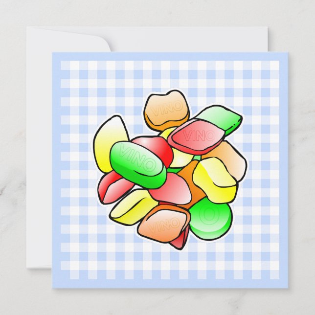 Colourful Wine Gums Mothers Day Card (Front)