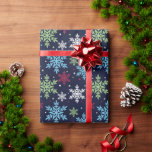 Colourful Winter Snowflakes Wrapping Paper<br><div class="desc">A Colourful Winter Snowflake Holiday Wrapping Paper</div>
