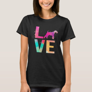 Colourful Wire Fox Terrier Dog Mum Wire Fox Terrie T-Shirt