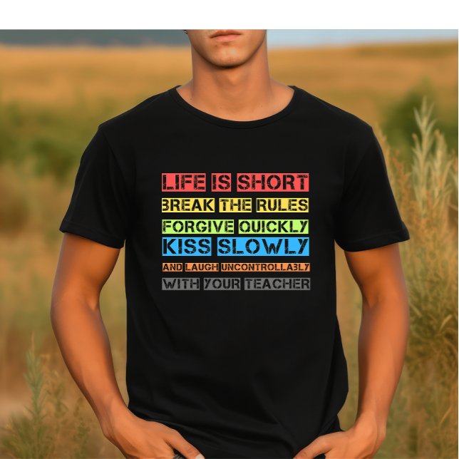Colourful Wisdom: Embrace Life’s Vibrant Lessons T-Shirt (Creator Uploaded)