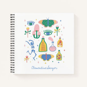 Colourful Witchy Magic Potion Personalised  Notebook