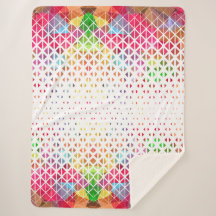 Colourful with a geometric pattern