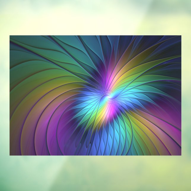 Colourful With Blue Modern Abstract Fractal Art (Sheet 3)