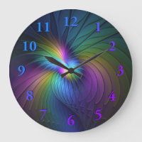 Colourful With Blue Modern Abstract Fractal Art