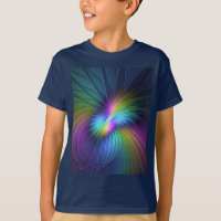 Colourful With Blue Modern Abstract Fractal Art