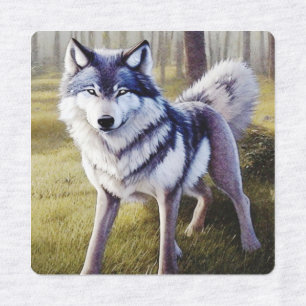 Colourful Wolf Standing   