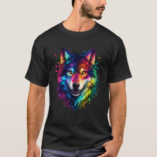 Colourful Wolf T-Shirt