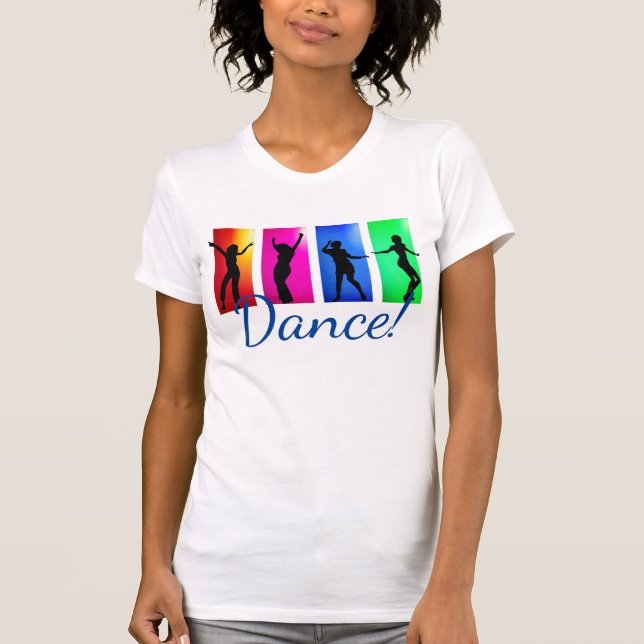 Colourful Women Dancing T-Shirt (Front)