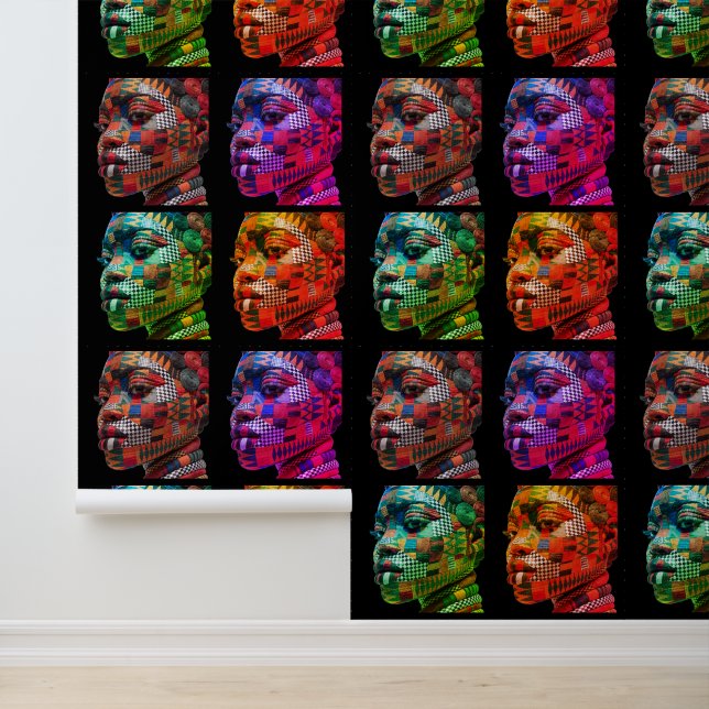 Colourful Women Peel and Stick Wallpaper (Application)