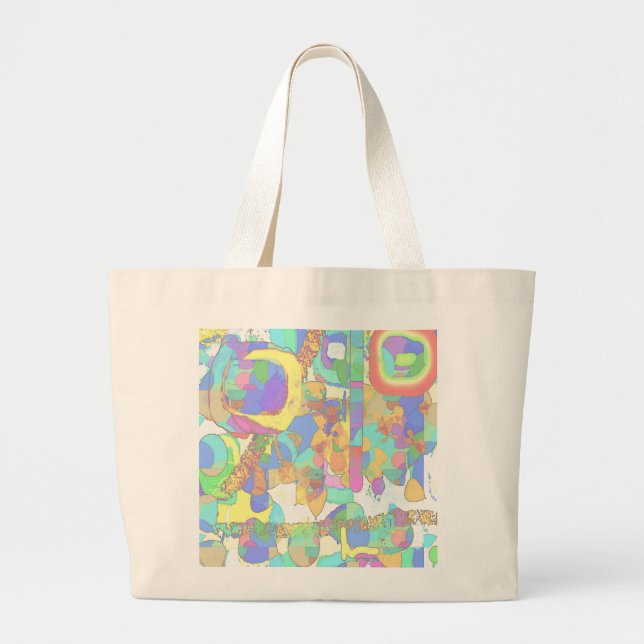 Colourful Women's Canvas Tote Bag (Front)