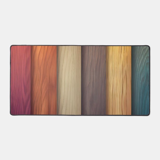 Colourful Wood Desk Mat (Front)