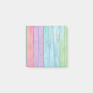 Colourful Wood Slats Post-it Notes