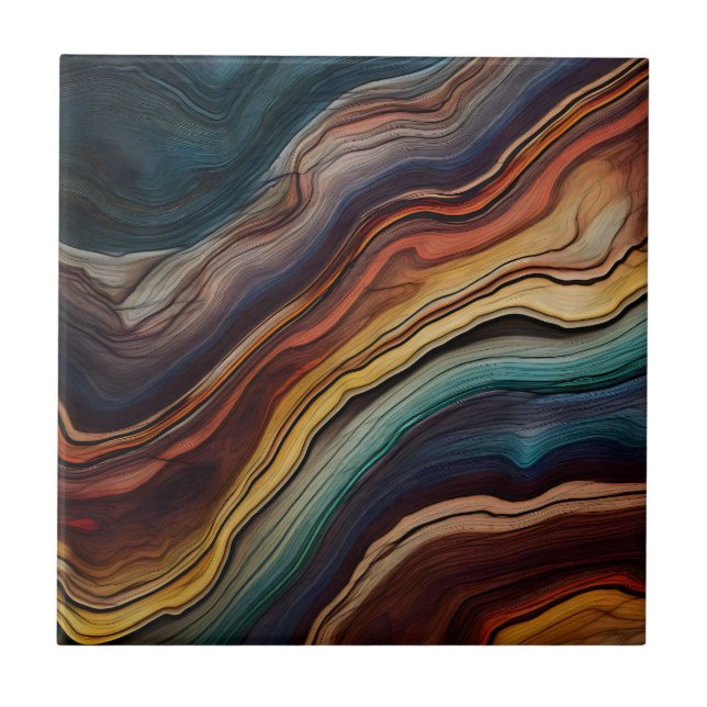 Colourful Wood Tile (Front)