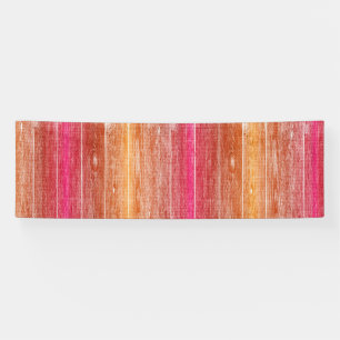 colourful wood wall banner