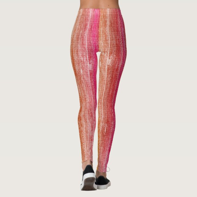 colourful wood wall leggings (Back)