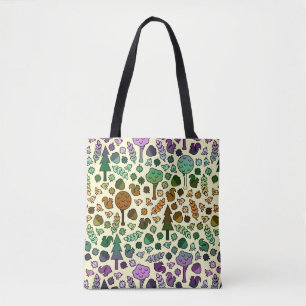 Colourful Woodland Creatures Tote
