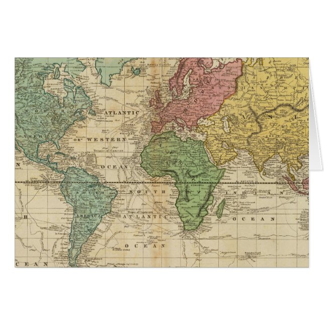 Colourful World Map (Front Horizontal)